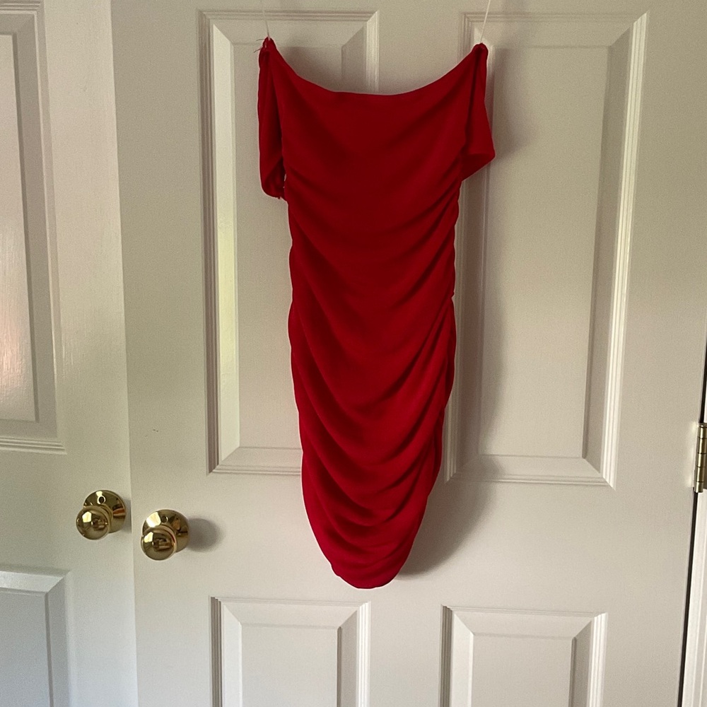 Princess Polly One Strapless Red Dress